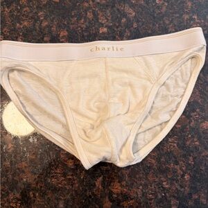 Charlies Cream and Gold Underwear Cashmere